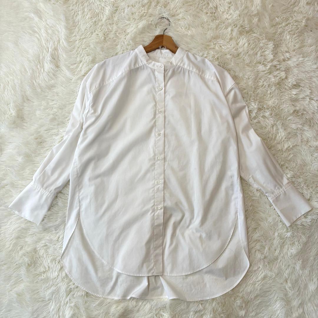 美品✨ ソージュ soeju バンドカラー　シャツ　オーバーサイズ　ホワイト