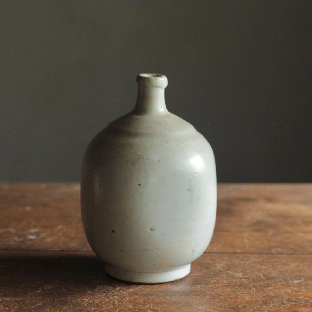 白磁 撫で四方形 徳利 酒器 古美術 古道具 アンティーク