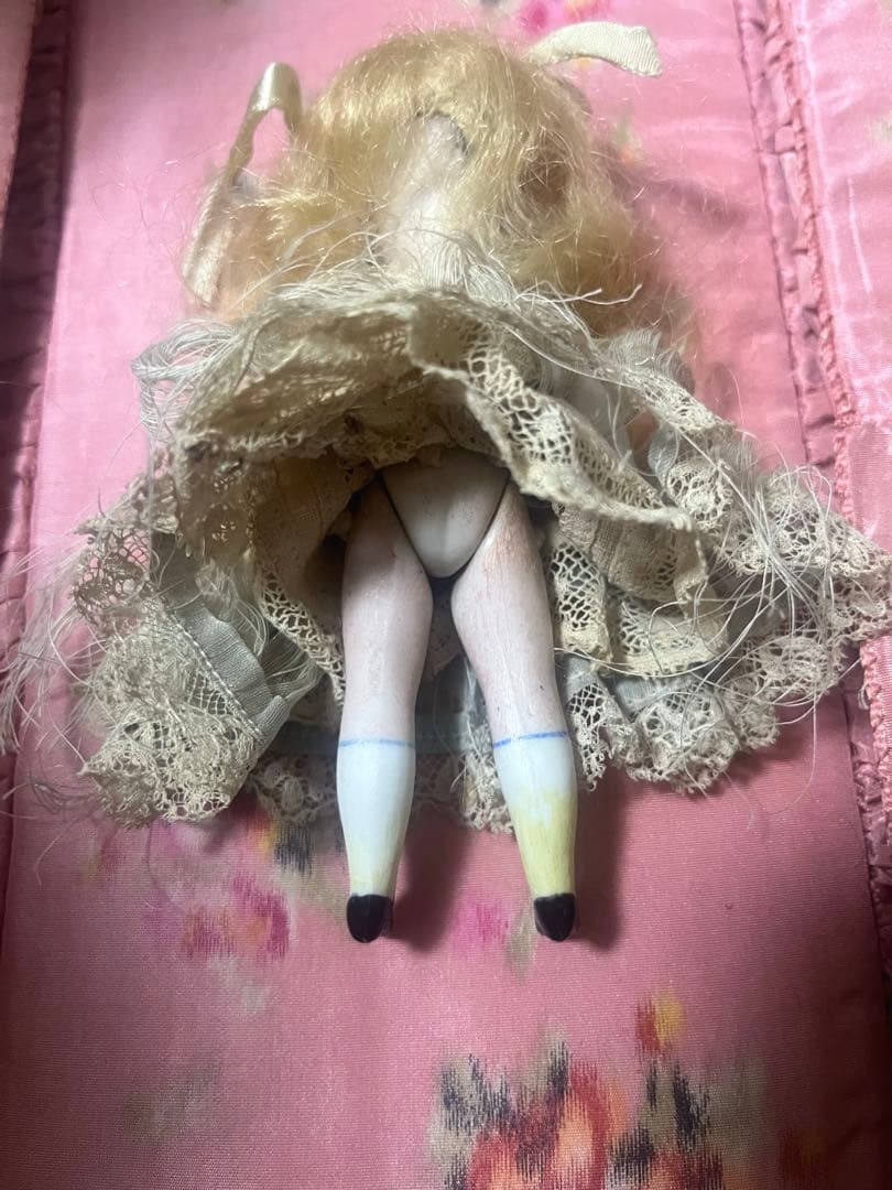 最終　お値下げ　フレンチミニョネット　アンティーク　ドール　ビスクドール