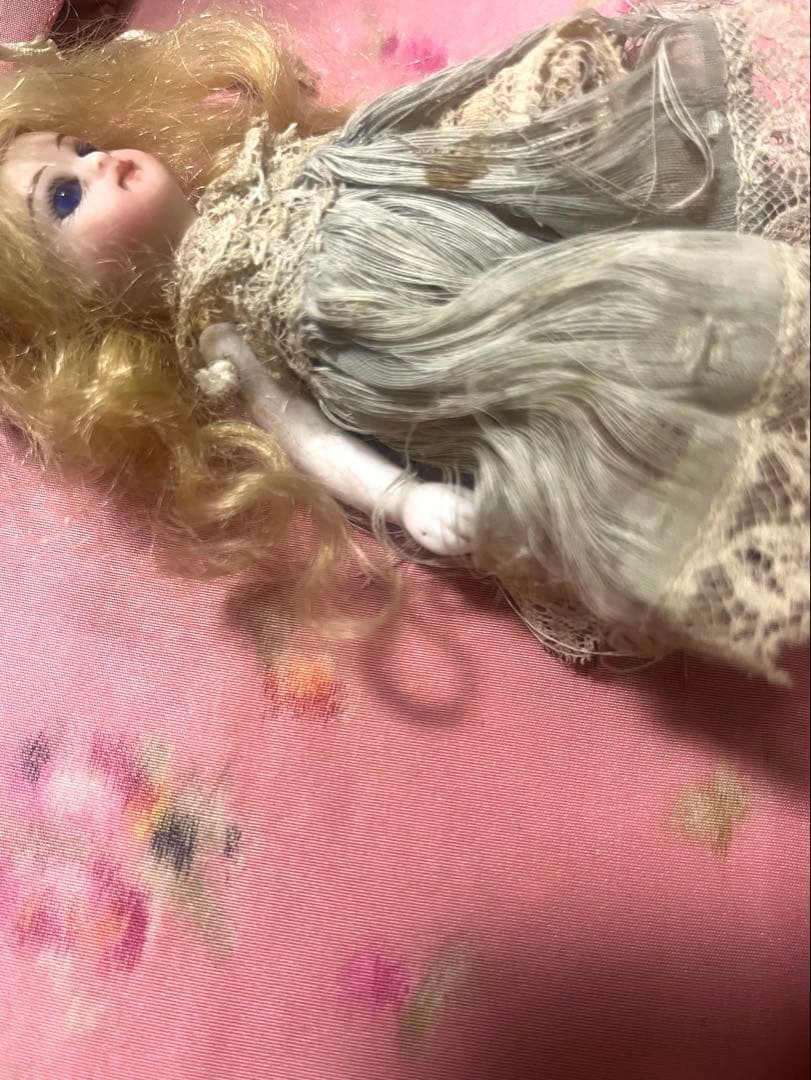 最終　お値下げ　フレンチミニョネット　アンティーク　ドール　ビスクドール