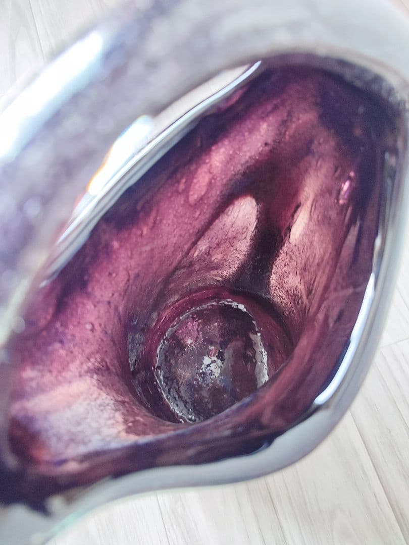 希少　琉球ガラス　稲嶺盛吉　花瓶　フラワーベース