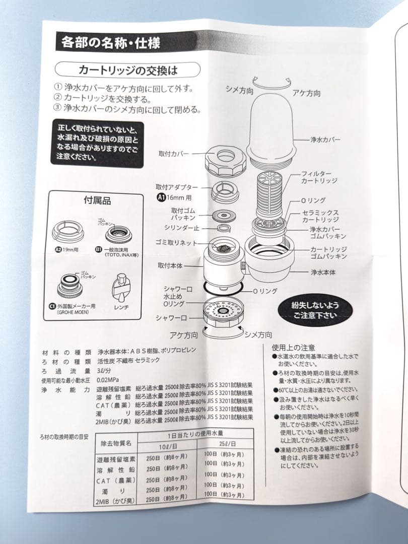 ウォーターフィルター