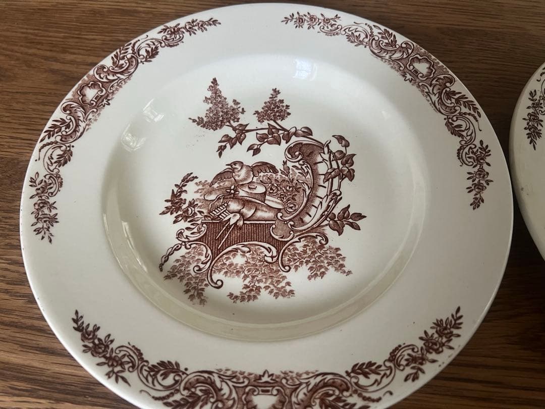 フランスアンティーク クレールフォンテーヌ ディナー＆スープ