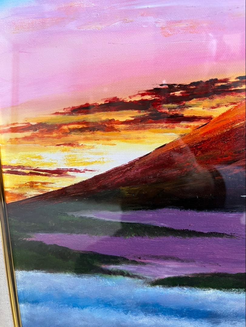 島本良平 令和赤富士 油彩画