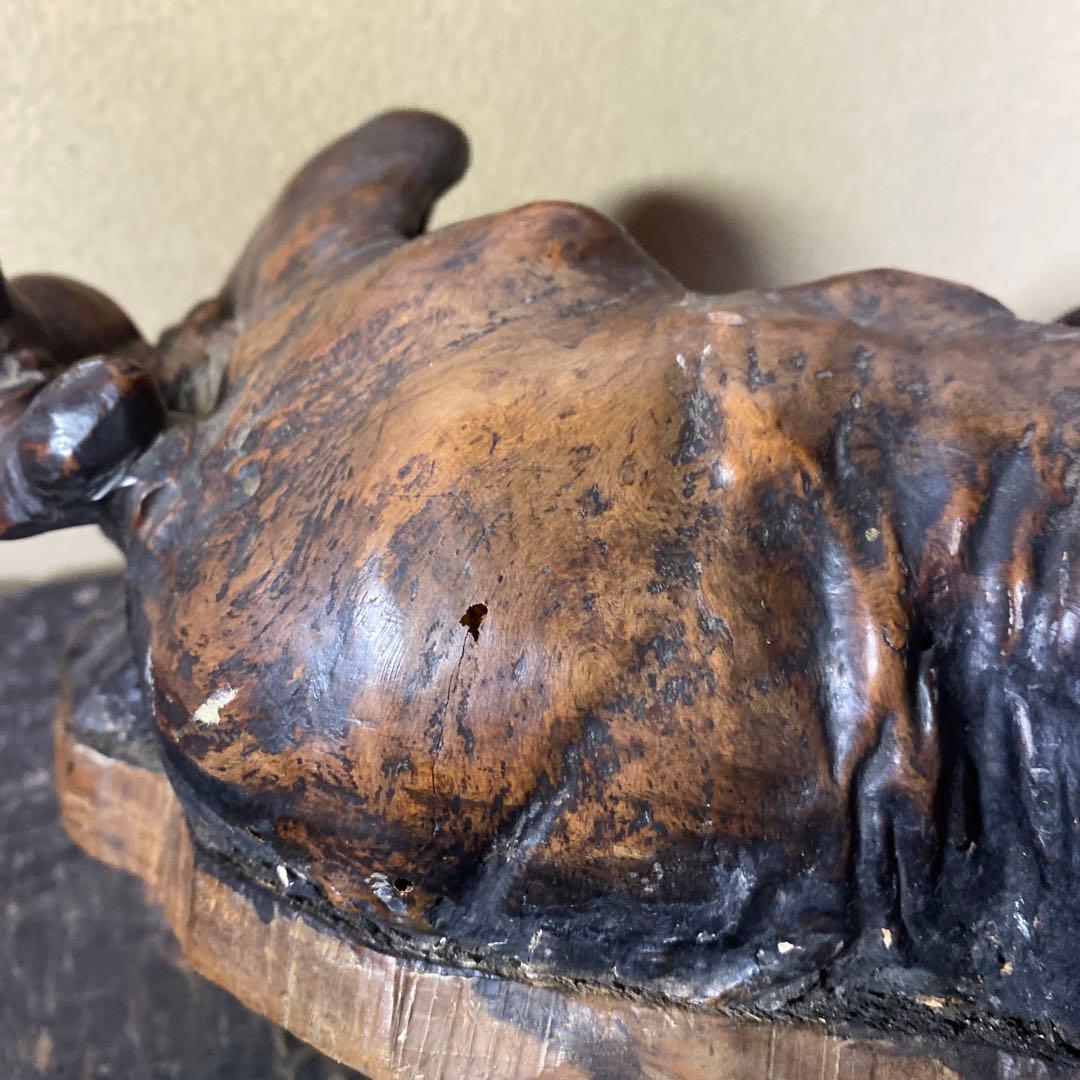 木の根ひょっこり猫　煙草盆