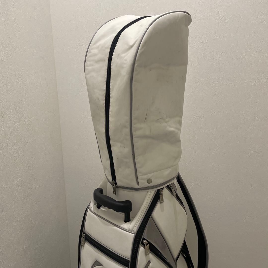 Kasco キャスコ キャディバッグ キャスター付き ゴルフバッグ ホワイト