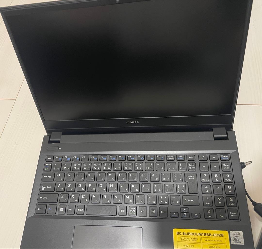 ジャンク品　mouse ノートPC ACアダプター付き