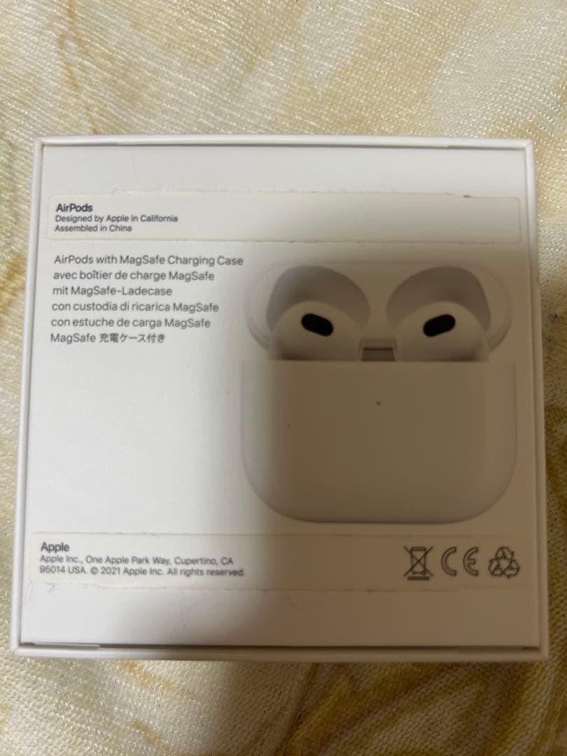 AirPods（第3世代）付属品完備／モデルA2564／2021年発売