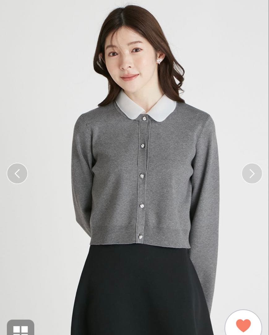 Cel ford デタッチャブル総針カーディガン