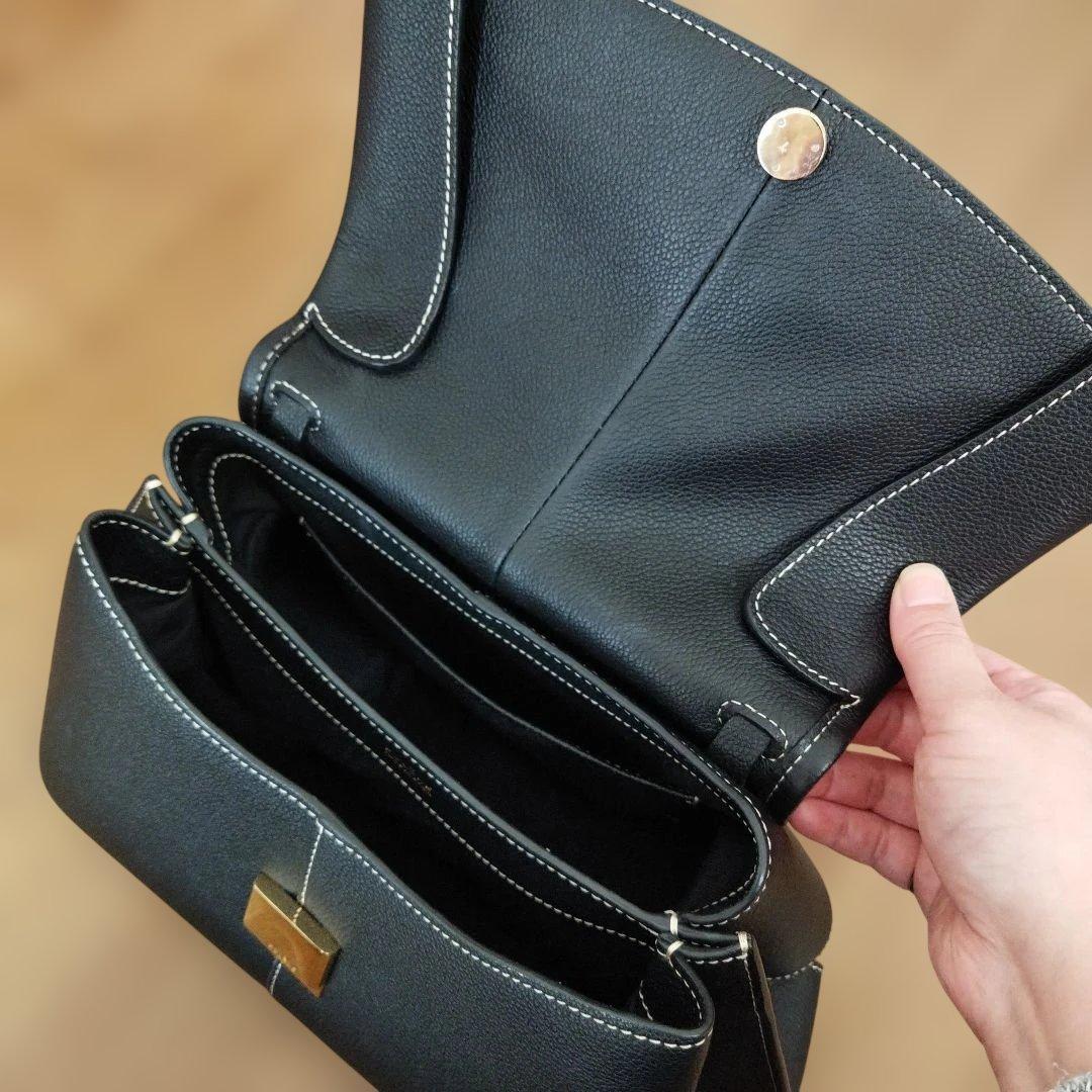 Haru様 POLENE Mokki 2WAYレザーショルダーバッグ ブラック