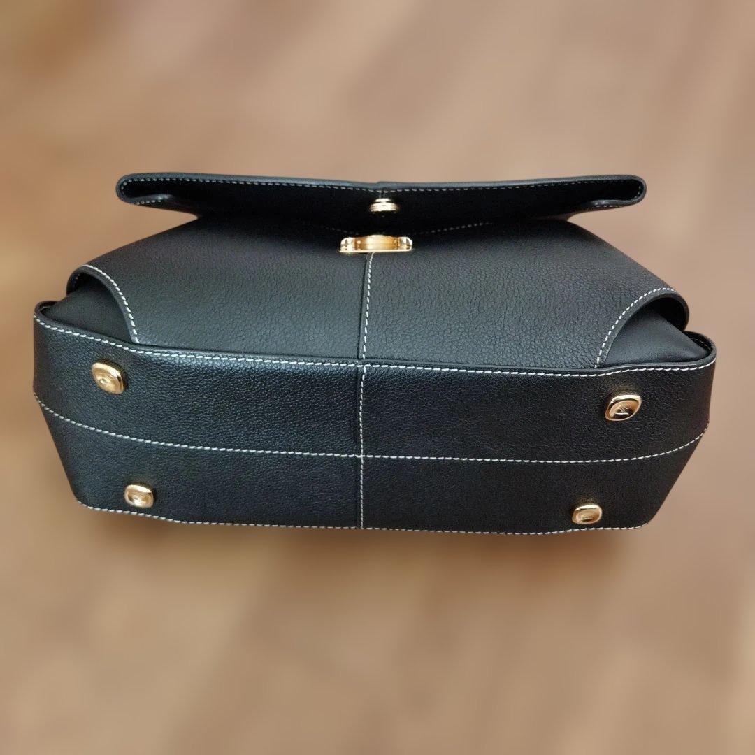 Haru様 POLENE Mokki 2WAYレザーショルダーバッグ ブラック