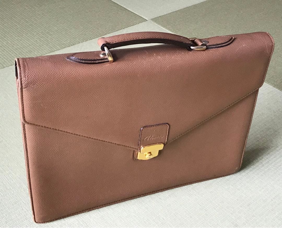 【高級】 青木鞄 本革 ビジネスバッグ ブリーフケース　肩掛け付