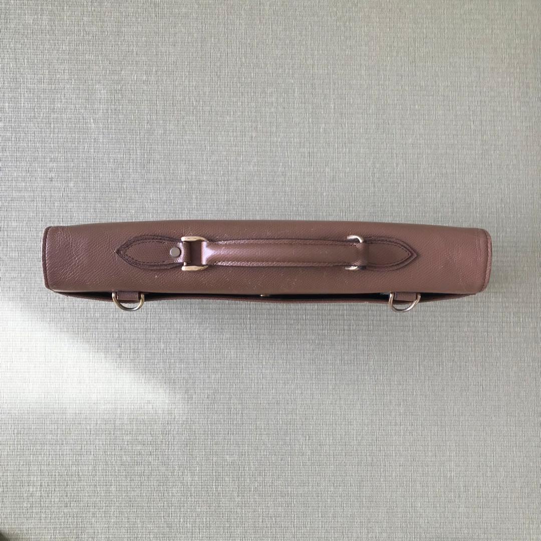 【高級】 青木鞄 本革 ビジネスバッグ ブリーフケース　肩掛け付