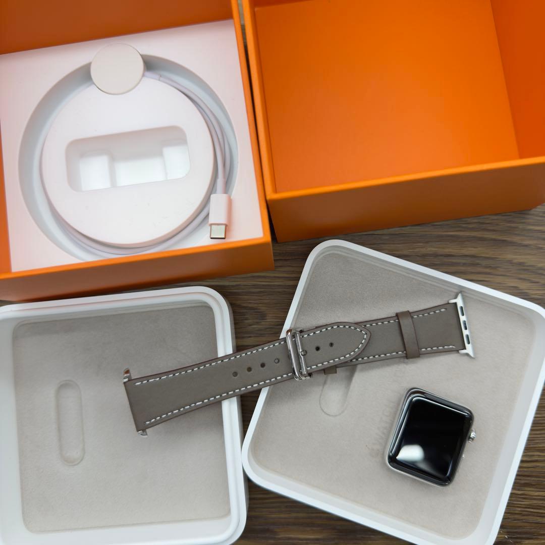 3037 Apple Watch エルメス　シリーズ3 セルラー　シルバー