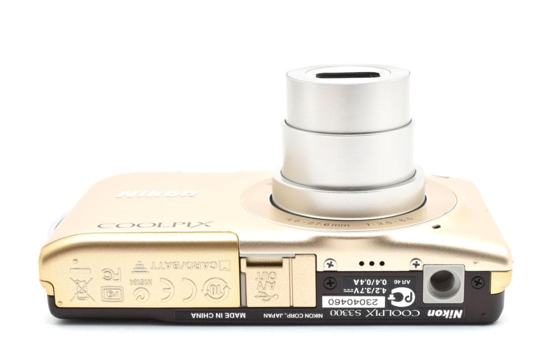 《 美品 》　ニコン　Nikon COOLPIX S3300 ゴールド