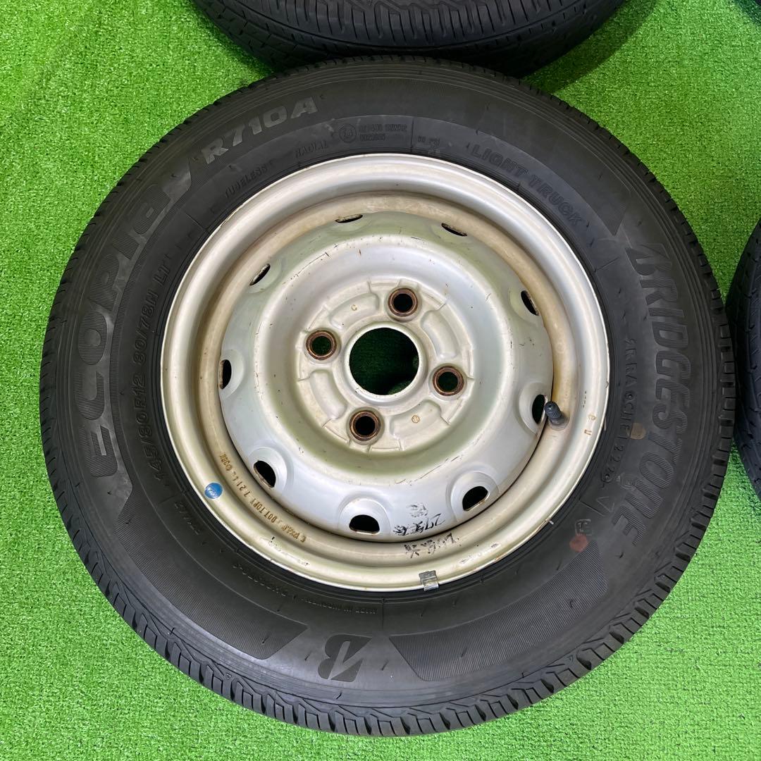 145/80R12 LT 22年製　鉄ホイールセット　送料込み　1656-①
