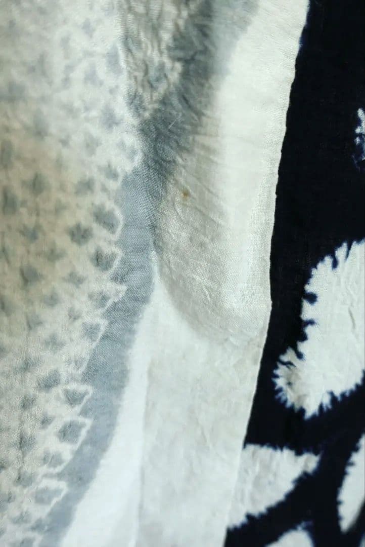 浴衣　有松鳴海絞り　伝統工芸品　変わり縞　綿