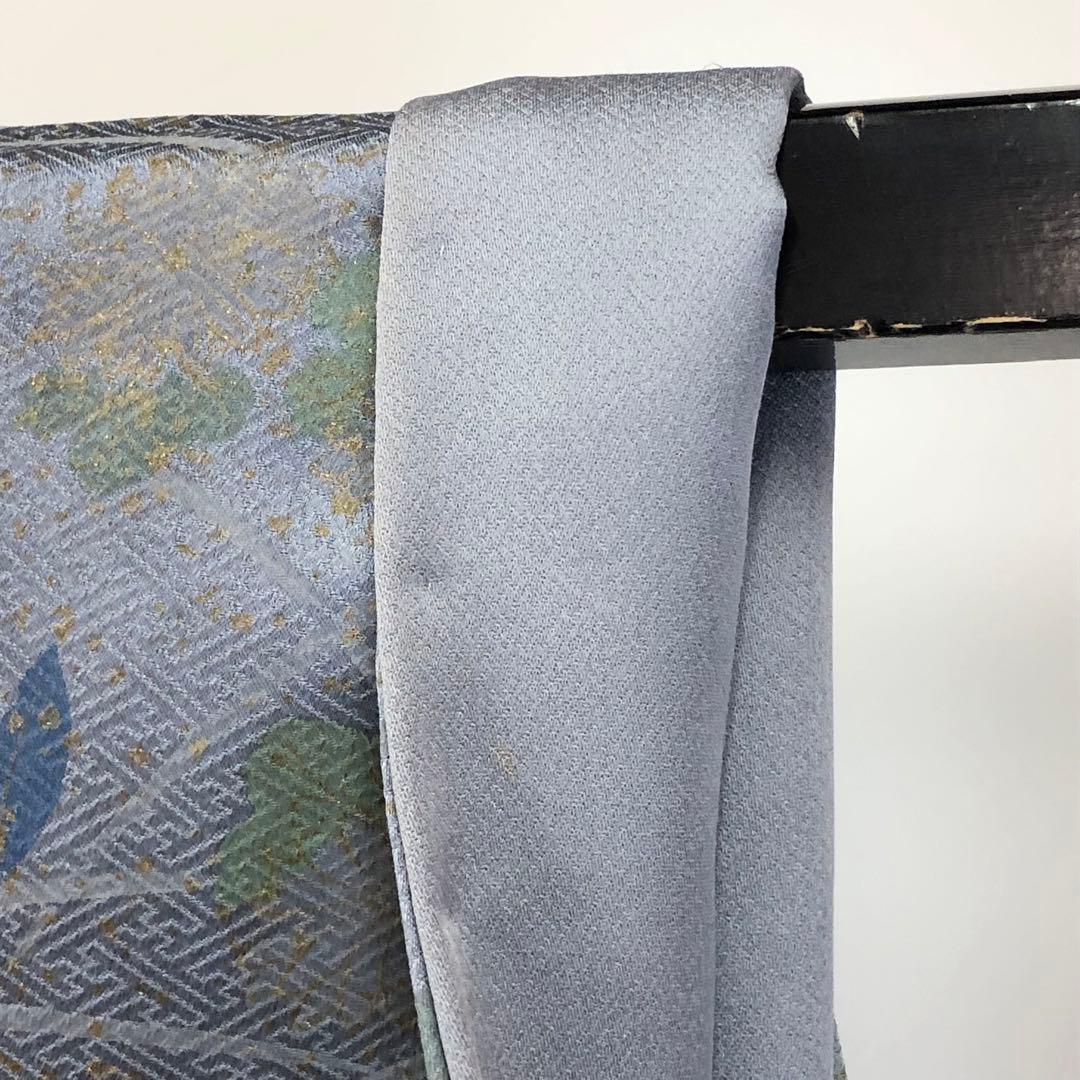 付下げ 絞り 刺繍の花模様 金彩 金糸 白百合色 KK-2101