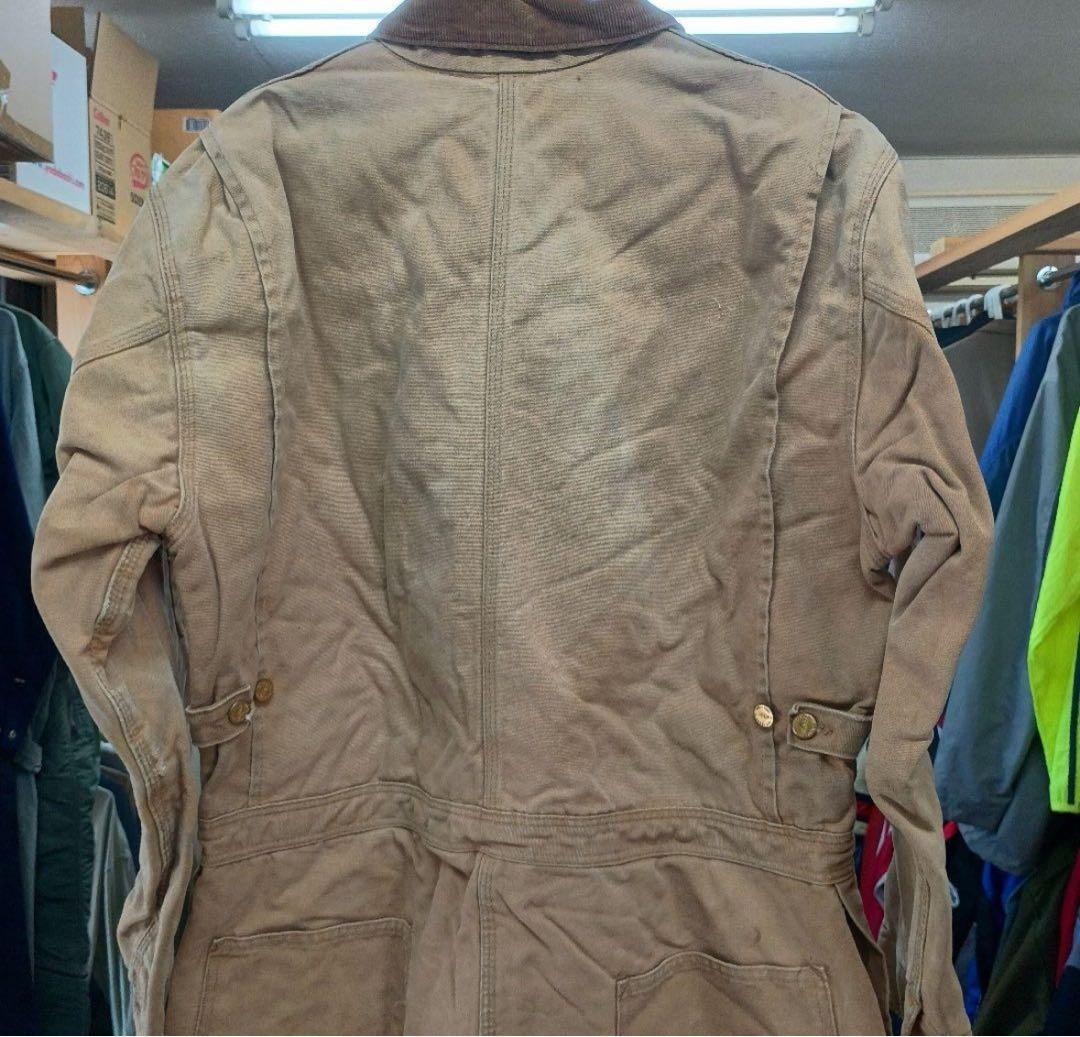 80'sUSAビンテージカーハート中綿ダック地オールインワンつなぎ100周年46