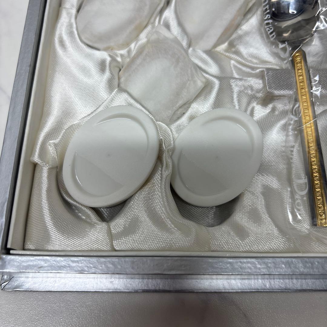 0819 ディオール　カトラリー　スプーン　5本　金彩　未使用　※値下げ不可.