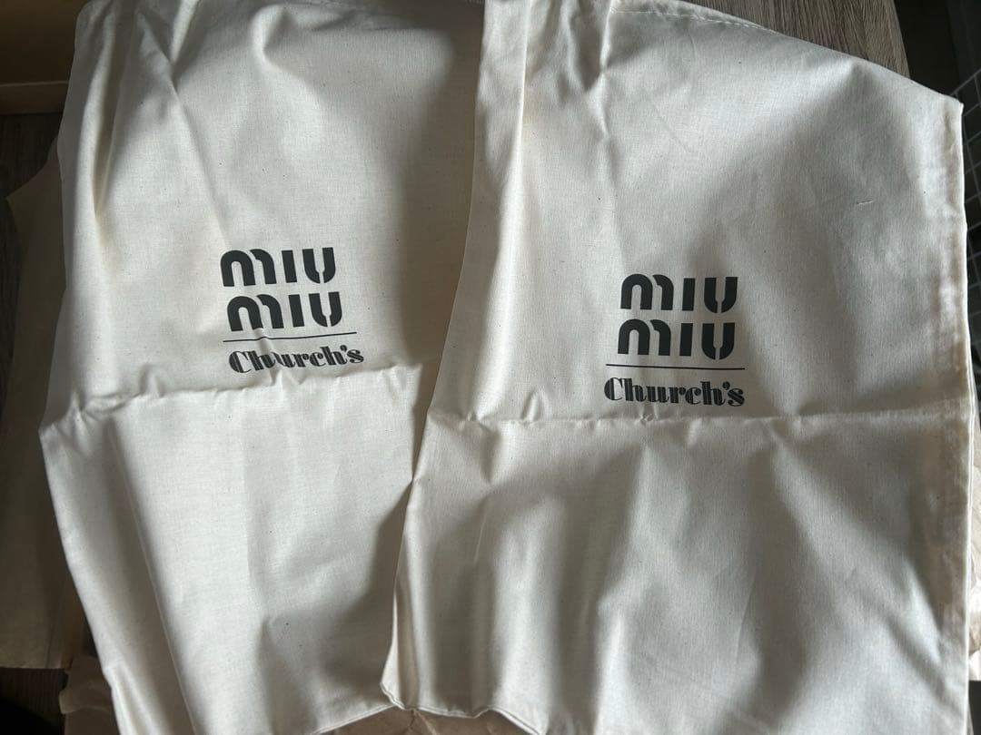 【新品未使用】miumiu×Church's ウイングチップ39 26cm相当