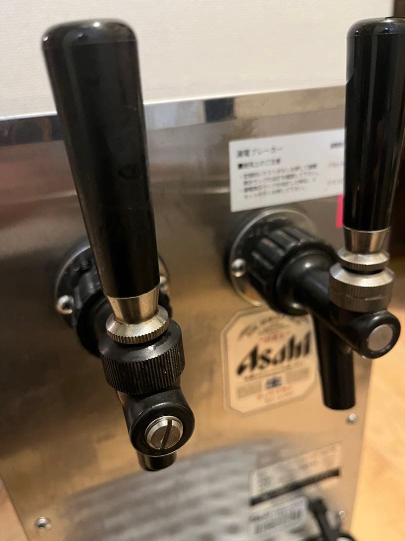 アサヒ 生ビールディスペンサー VT-25D-W ダブルコック 100V 業務用