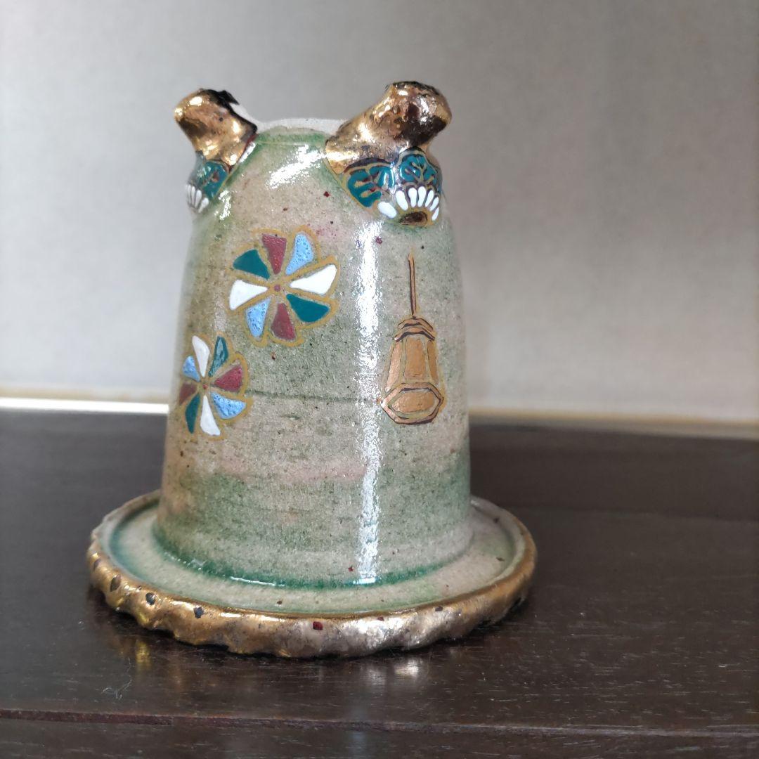 盆栽鉢、植木鉢、蘭鉢、錦鉢　お雛様柄、　京楽鉢、年代鉢、金縁蘭鉢、盆栽鉢、未使鉢