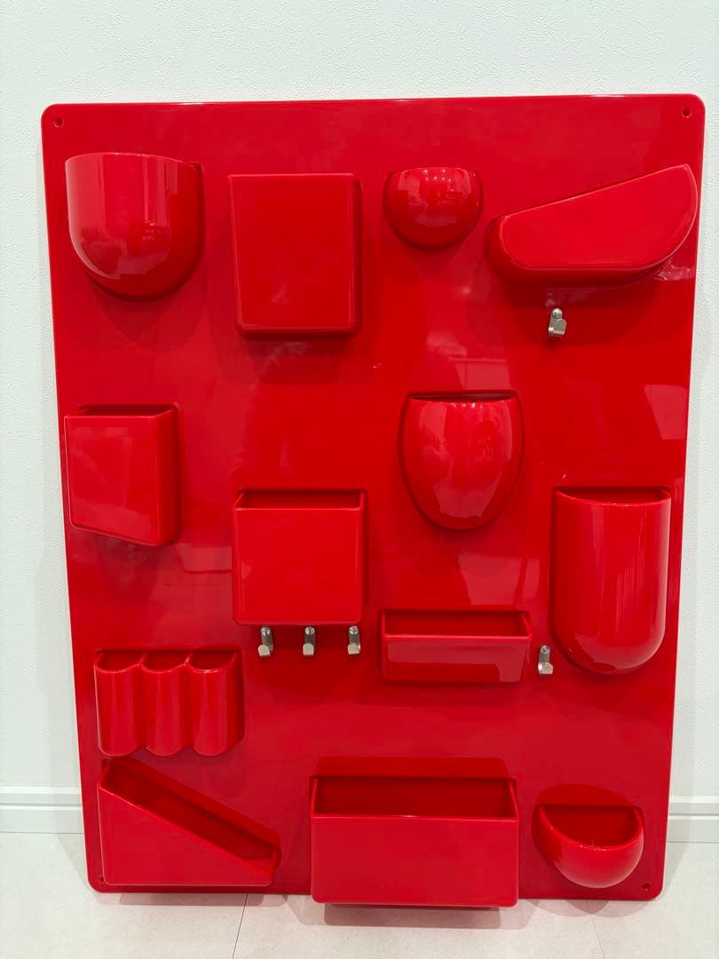 Uten.Silo II Red ウーテンシロ2 ウォールシェルフ 壁掛けラック