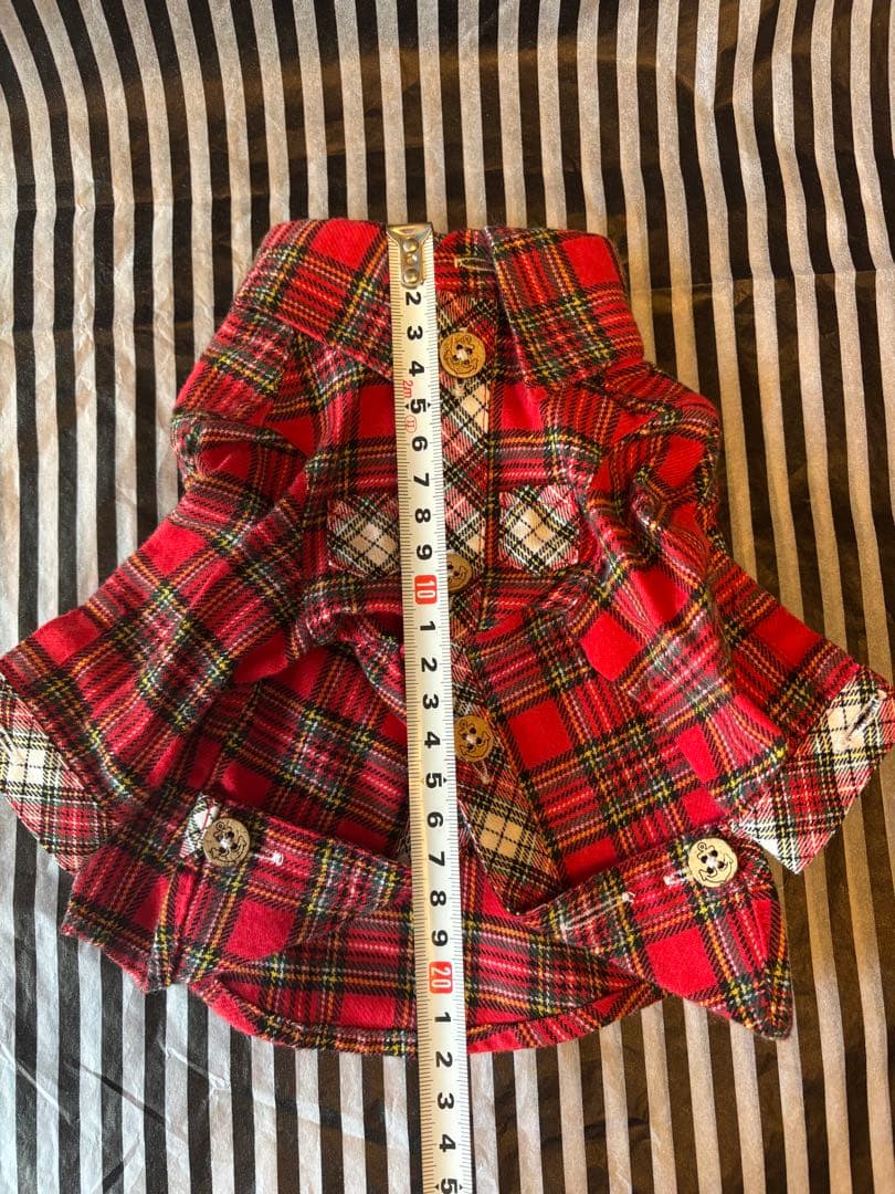 21◆チェックシャツ　PUERTO お洋服　犬