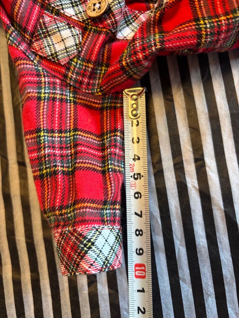 21◆チェックシャツ　PUERTO お洋服　犬