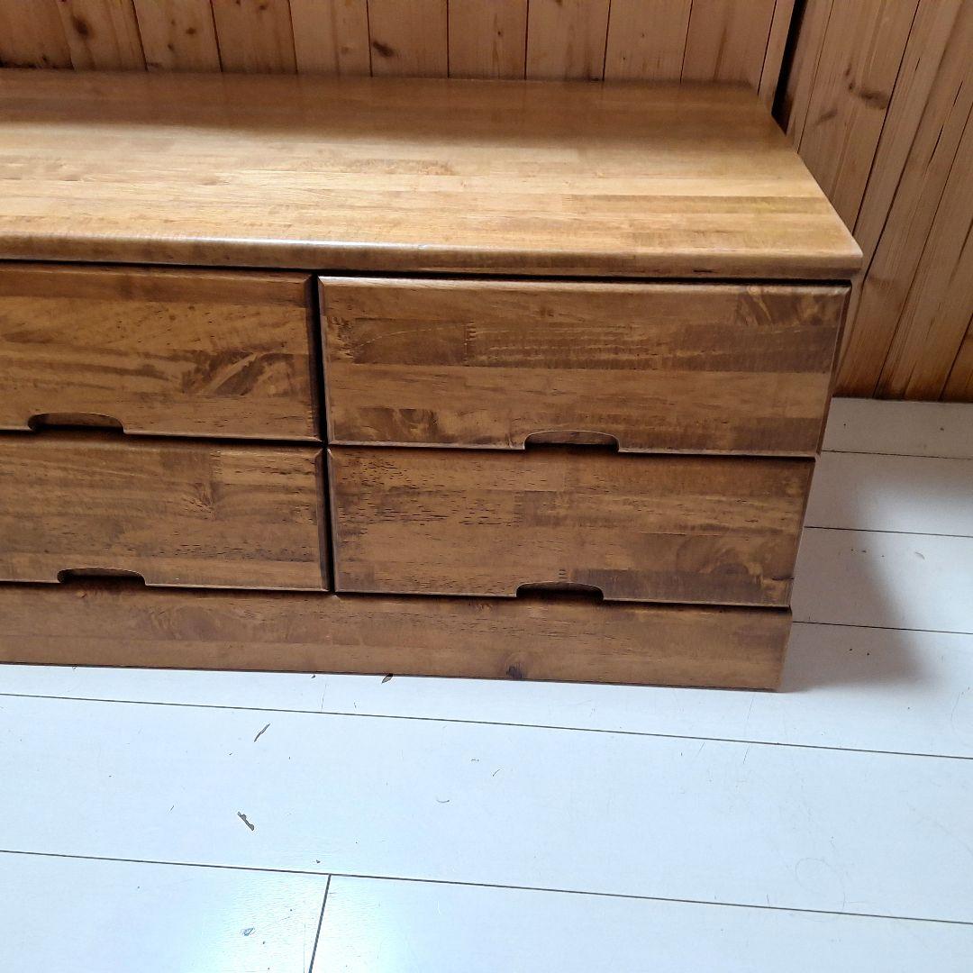 イペ材　テレビボード　ローボード　タンス　収納　スタイリッシュ　アンティーク