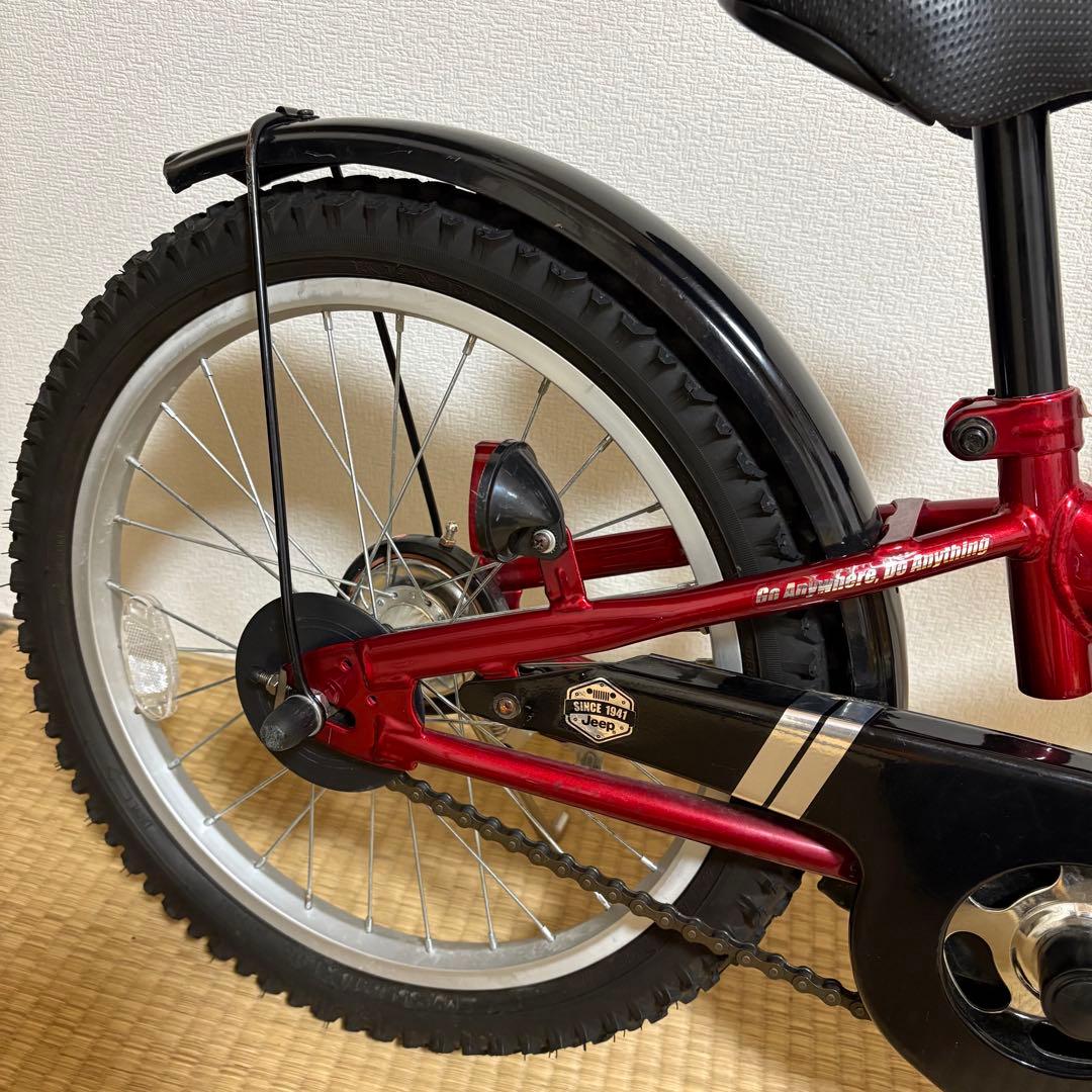 お値下げ！！『福岡』Jeep (ジープ) 子供用自転車 18インチ 赤