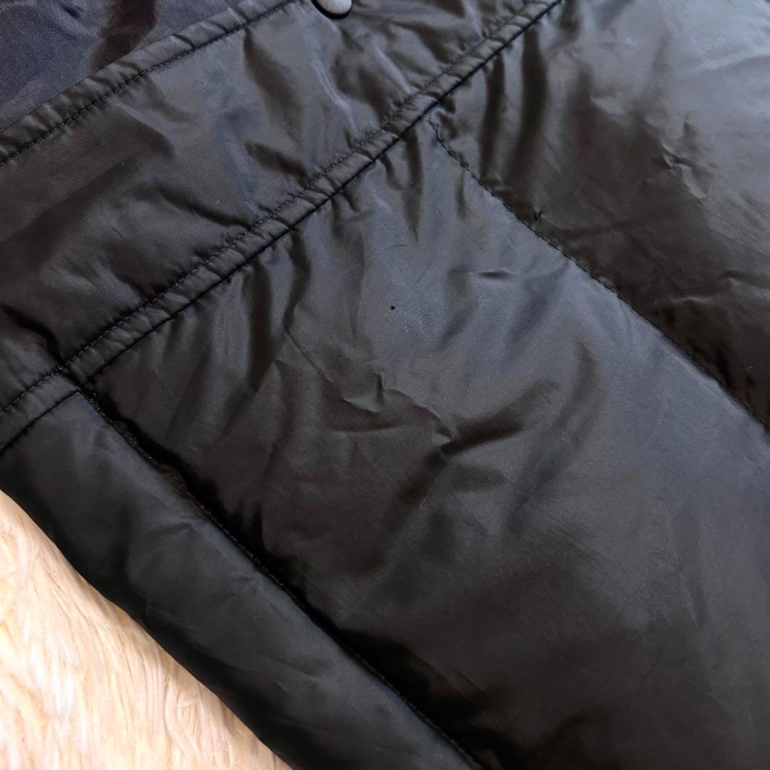 【美品】PUMA　プーマ　ダウン　2way ベンチコート　ロング　黒　サイズ感L