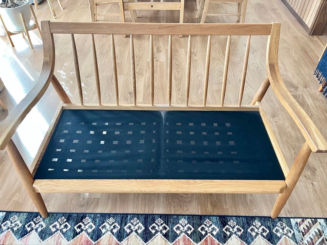 2人掛けソファ 天然木 北欧スタイル ナチュラルテイスト