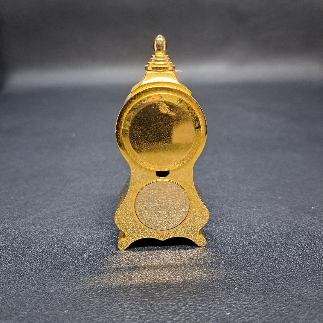 希少　リズム時計　ERGOLANO　ミニクロック　ゴールド　デッドストック