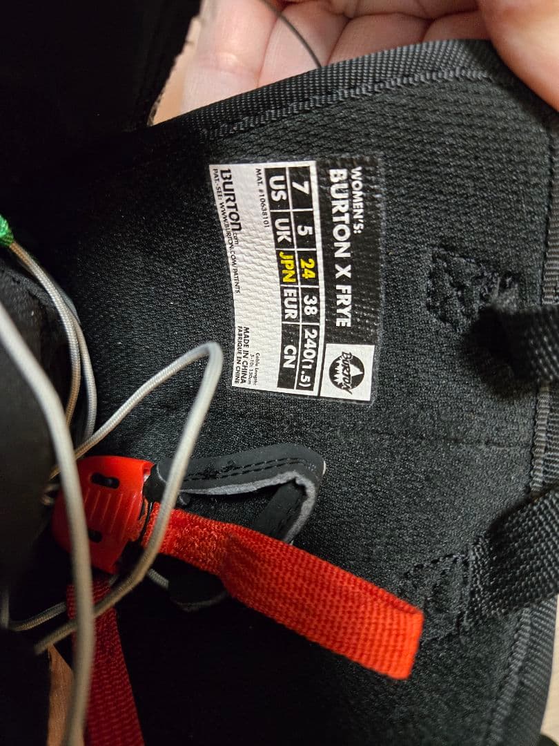 BURTON×Frye BOAブーツ 24 レザー バートン