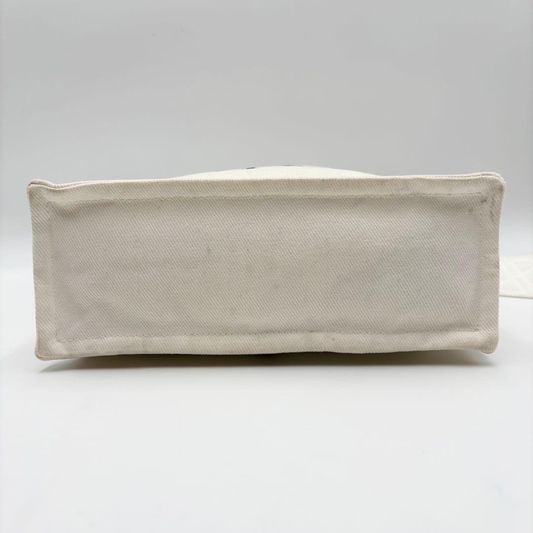 極美品 パトゥ ショルダーバッグ 2way コットン ホワイト スモール