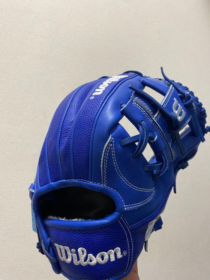 Wilson ウィルソン　内野手用　軟式グローブ 青　D-MAX