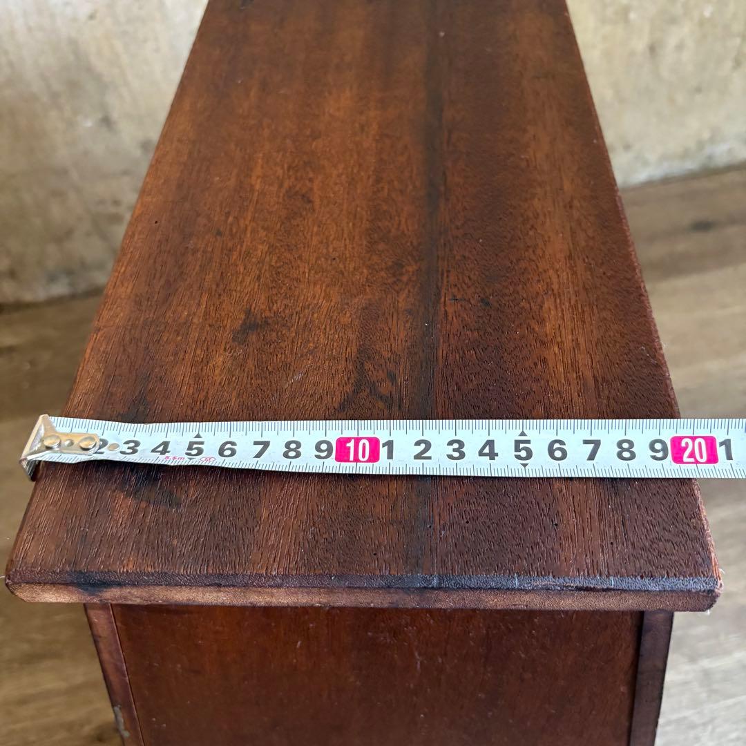 昭和レトロ　ヴィンテージ　木製踏み台　丸穴屑入　古道具　オイルフィニッシュ