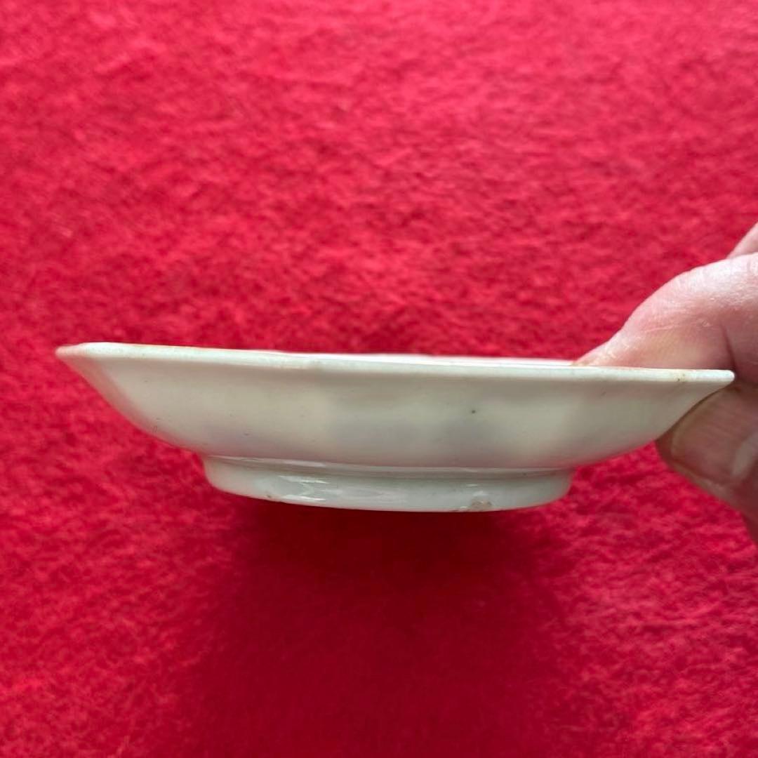 古伊万里　色絵　魚藻文　小皿　5枚組