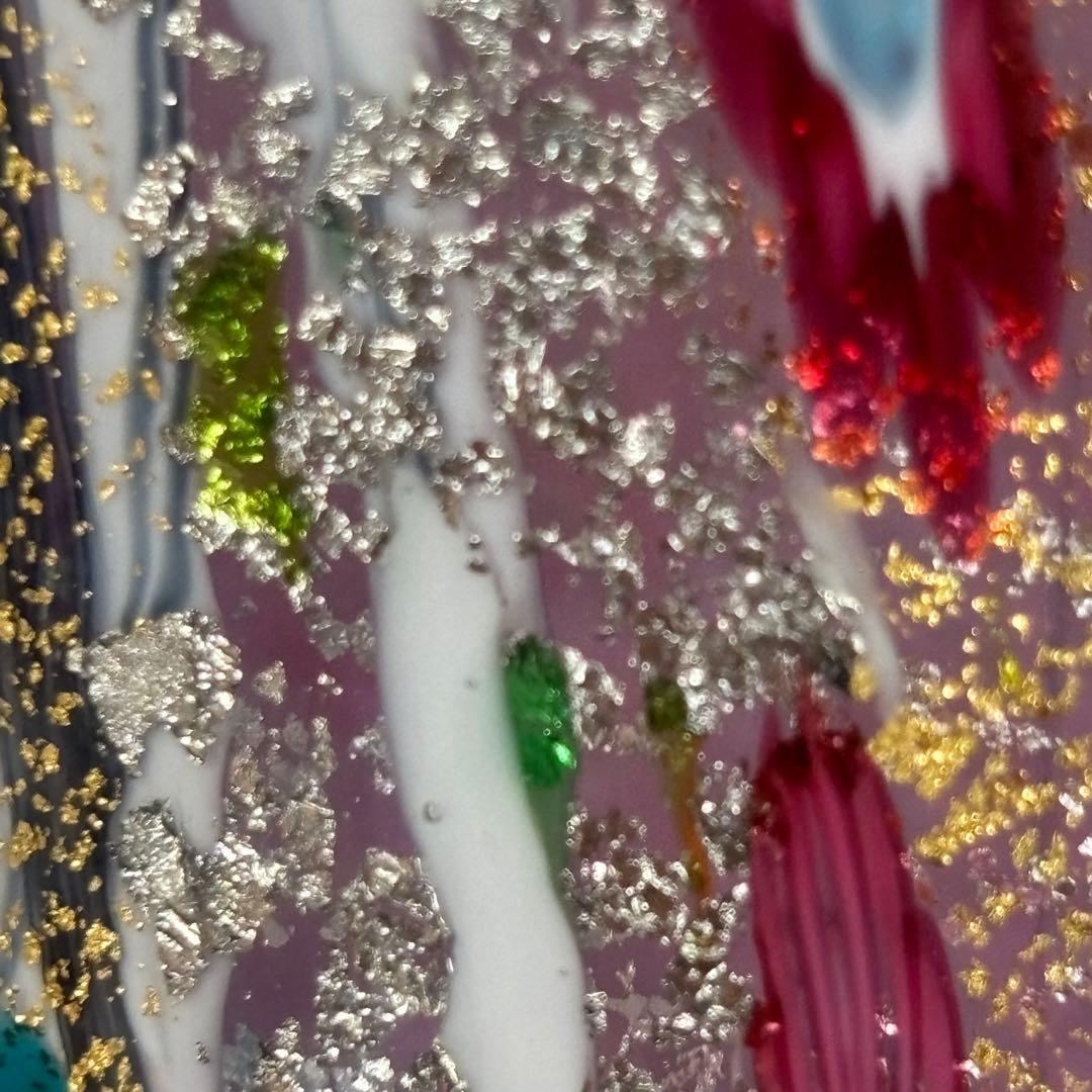 現代の名工 黒木国昭 金・プラチナ象嵌 「夢光琳」 32cm 箱付き 花器