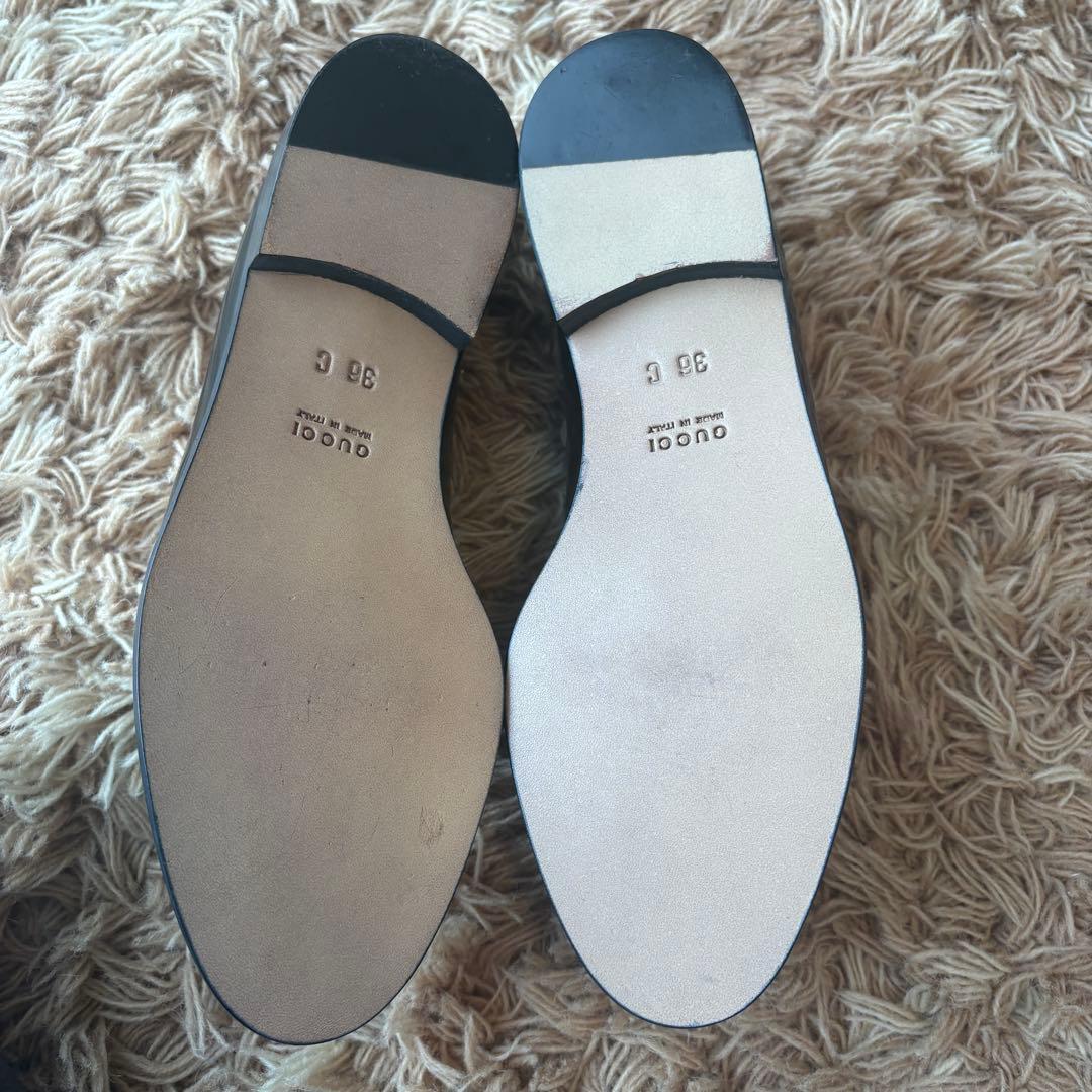 【未使用】GUCCI グッチ ビットローファー ブラック 36C レディース