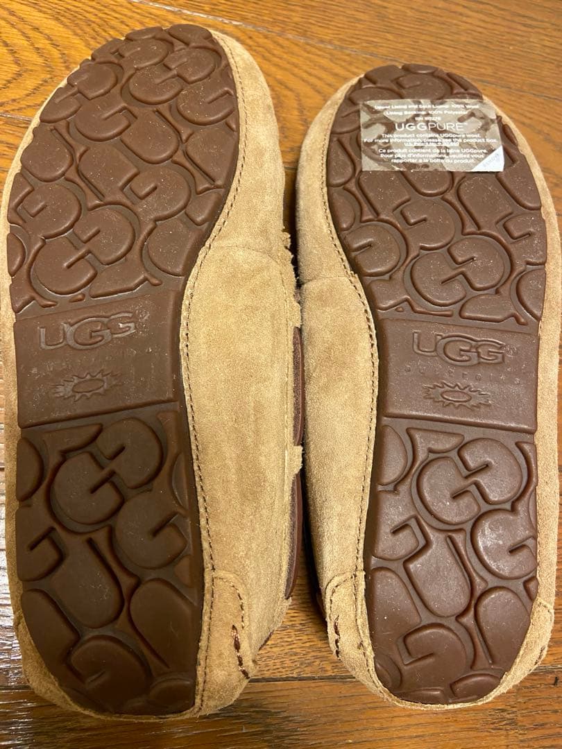 【未使用品】アグー UGGモカシン ムートン シープスキン 純粋羊ファー ダコダ