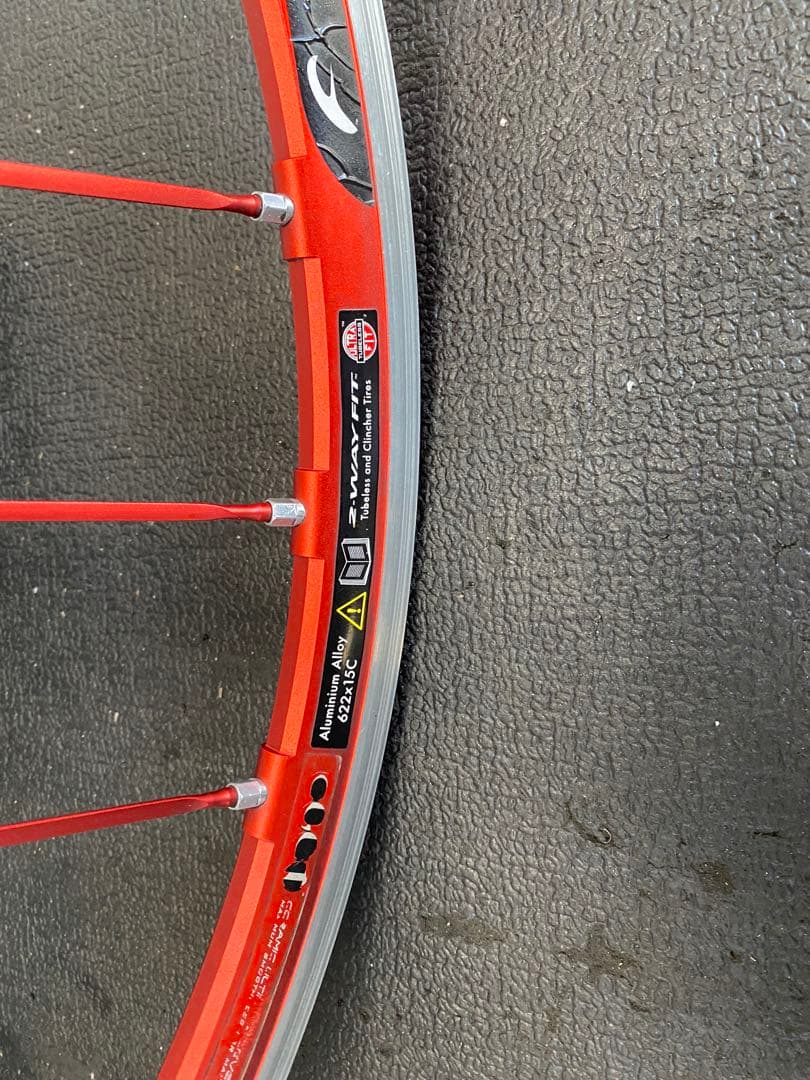 フルクラムレーシングゼロ 完組ホイールセット 赤