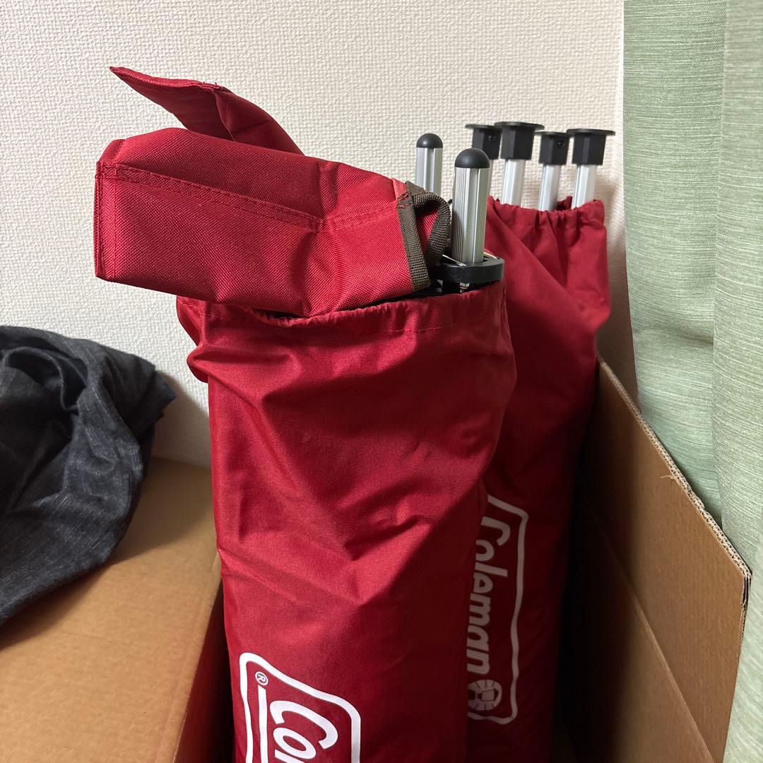 （2個セット）Coleman アウトドアチェア レッド