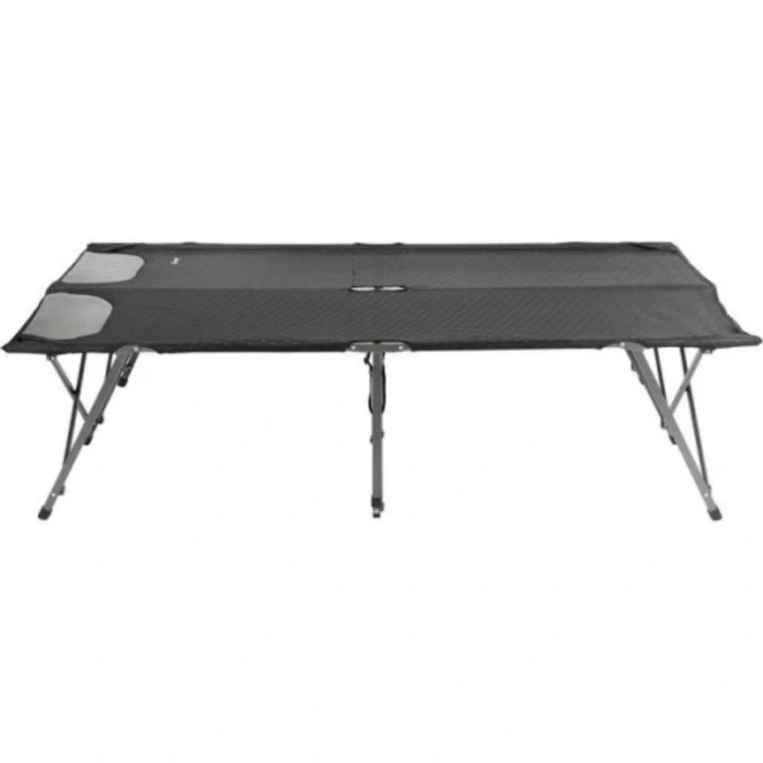 二人用 コット ダブル 折りたたみ式 キャンプ アウトドア ベッド ふたり用