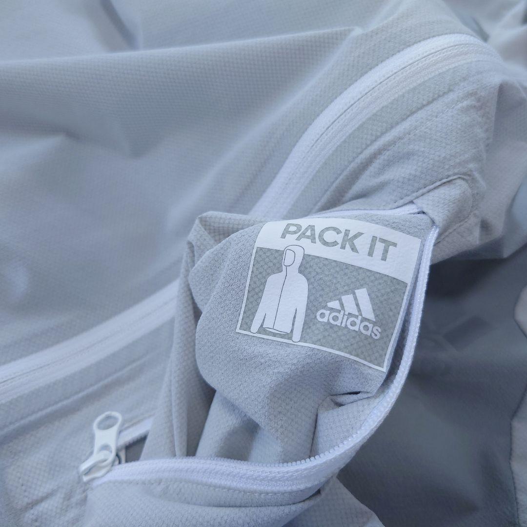 極美品 adidas ADIZERO 駅伝 超軽量ランニングジャケット グレー