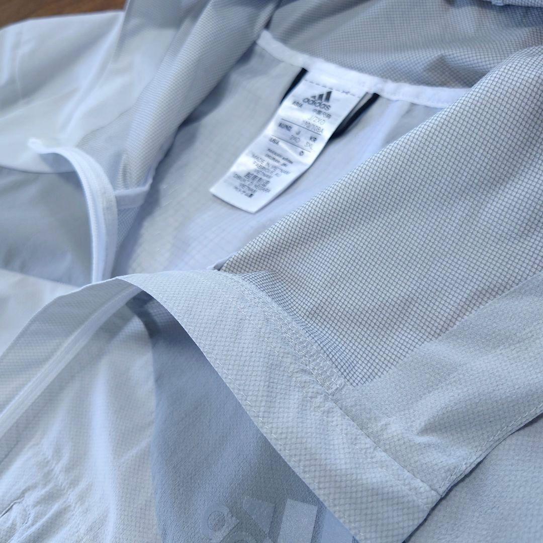 極美品 adidas ADIZERO 駅伝 超軽量ランニングジャケット グレー