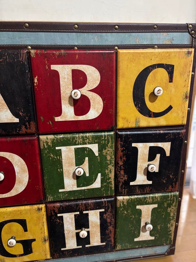 週末値下げ！アンティーク調　チェスト　アルファベット　ABC♪