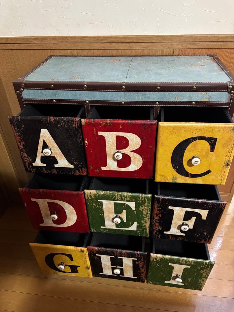 週末値下げ！アンティーク調　チェスト　アルファベット　ABC♪